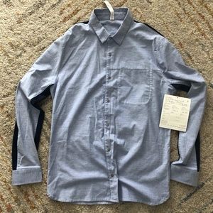 Performance Ragland Oxford Long Sleeve Button Up Sample